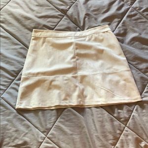 Suede mini skirt